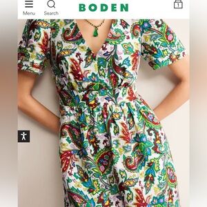 Boden Eve Linen Short Dress